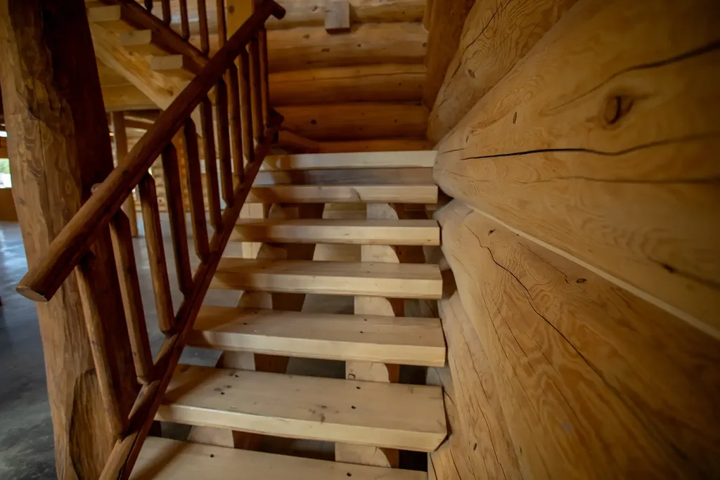 Stairwell at the Saik'uz Cultural Centre