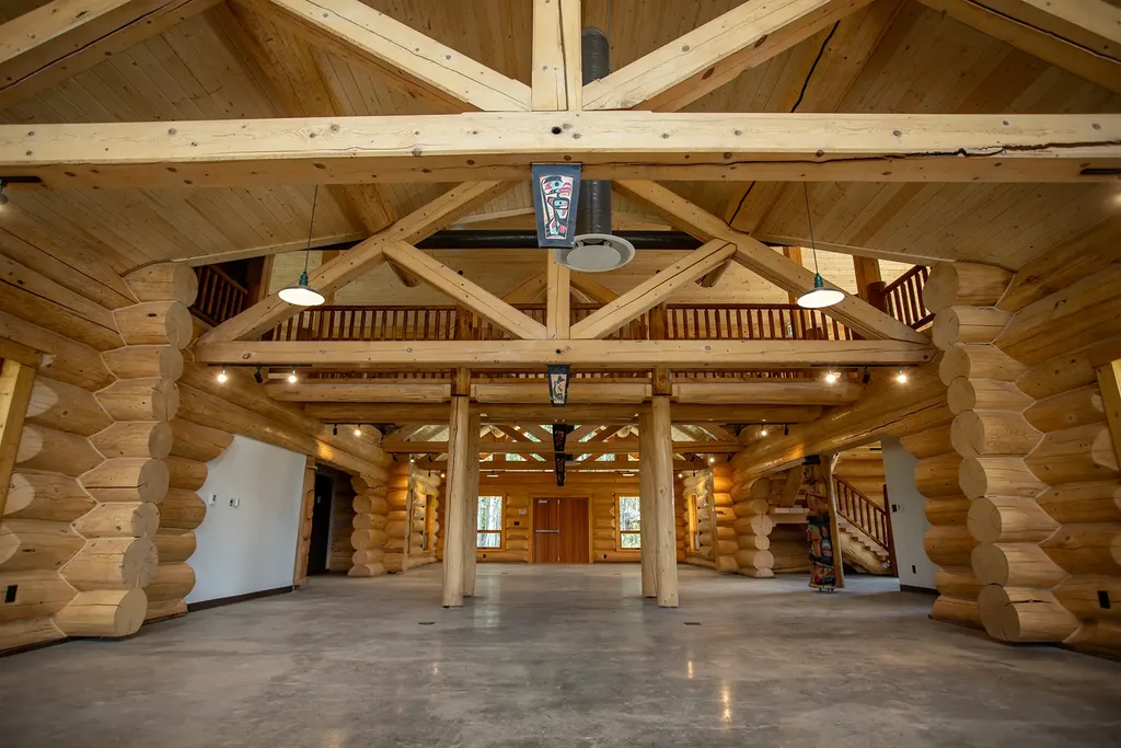 Interior of the Saik'uz Cultural Centre